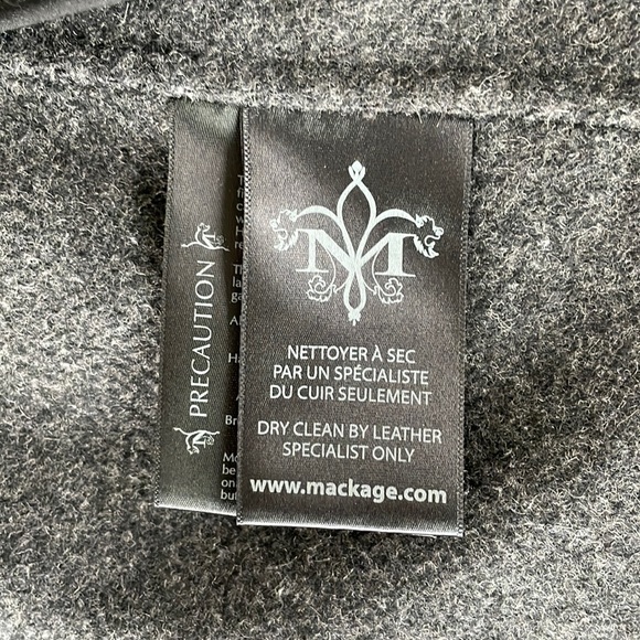 Mackage Grey Wool Melange Jacket | XXS - Picture 8 of 10